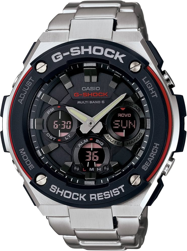 CASIO【GST-W100D】G-SHOCKソーラー電波時計 Amazon.co.jp: GST-W100D-1A4JF : ファッション